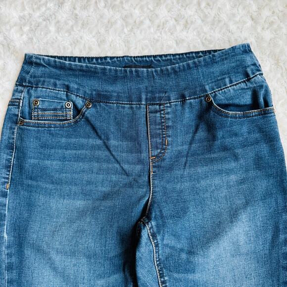 REKUCCI Womens Pull-on Bootcut Denim Cotton Jeans with real pockets Size 6 - Picture 5 of 16